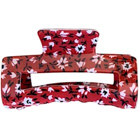 تصویر کلیپس سرامیکی قرمز - گل های 