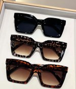 تصویر عینک آفتابی مربعی مشکی،عینک آفتابی مربعی پلنگی عینک آفتابی هاوانا کد5 