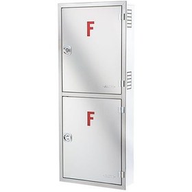 تصویر جعبه آتش نشانی سفارشی تمام استیل نگیر دوطبقه توکار ( ابعاد:20*60*160)به صورت عمودی - گروه صنعتی پامچال FIRE BOX