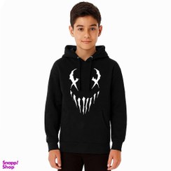 تصویر هودی پسرانه ونوم مدل W41 رنگ مشکی 