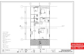 تصویر نقشه کلبه سوئیسی دوخوابه villa-116 