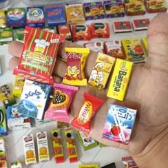تصویر مگنت مینیاتوری انتخابی تنوع بالا مگنت یخچالی اسباب بازی سوپرمارکتی 