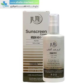 تصویر كرم ضد آفتاب ژوت انواع پوست بی رنگ 100 میل Jute spf50 For All Skin Colorless Sunscreen Cream