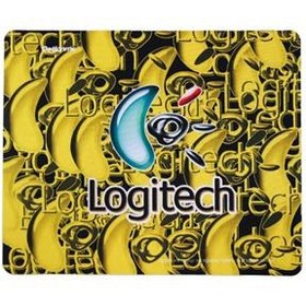 تصویر پد موس تخت Logitech طرح دار رنگی 20x25 