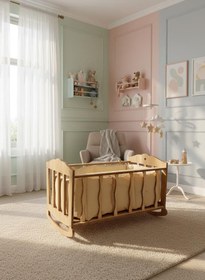 تصویر گهواره چوبی صبا saba cradle