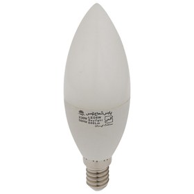تصویر لامپ LED شمعی ۶ وات مات پارس شعاع توس - سفید 