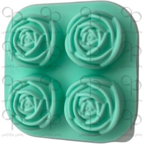 تصویر قالب سیلیکونی یخ رز 4 تایی چینی 