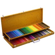 تصویر مداد رنگی 120 رنگ پلی کروم فابرکاستل جعبه سفید چوبی FABERCASTELL 