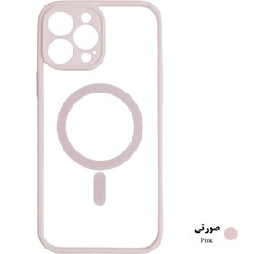 تصویر کاور مدل مگ سیف دار رنگی مناسب برای گوشی IPHONE 14 ProMax - بنفش تیره iPhone 14 ProMax Cover Mag safe Color