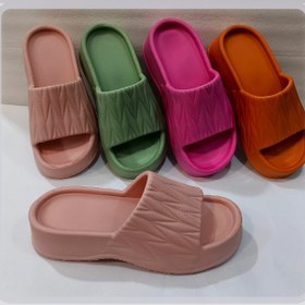 تصویر دمپایی زنانه - صورتی 37 