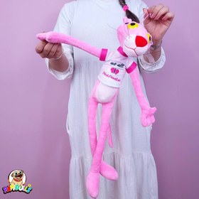 تصویر عروسک پشمالو، پلنگ صورتی افسانه‌ای - پلنگ صورتی 60 سانتی‌متر برند toprock store Plush, Legendary Pink Panther - Pink Panther 60 Cm.