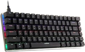 تصویر کیبورد سیمی مکانیکی ۸۲ کلیدی Ajazz AK33، کیبورد بازی با طرح انگلیسی با نور پس زمینه RGB 