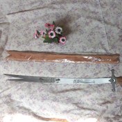 تصویر شمشیر تزئینی تعزیه خوانی دو دم 