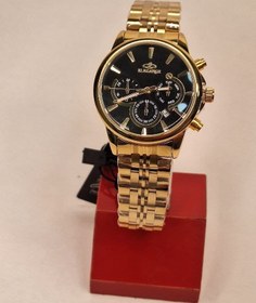 تصویر ساعت مچی الگانس مدل سه موتوره با بند فلزی 