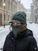 تصویر کلاه بافت زمستانی گردنی دار مارک Sport 