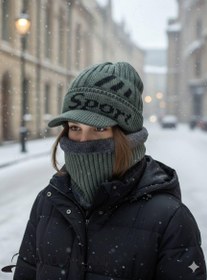 تصویر کلاه بافت زمستانی گردنی دار مارک Sport 