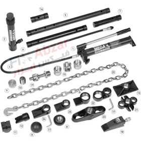 تصویر جک صافکاری 5 تن مگا MEGA مدل GC-5 MEGA Hydraulic Body Repair Kit 5T GC-5