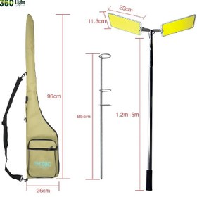 تصویر چراغ کمپینگ 2 پر 360 لایت مدل FR-12 COB RF چراغ کمپینگ 2 پر 360 لایت مدل FR-12 COB RF