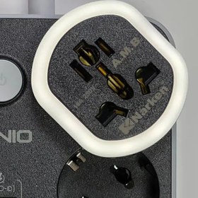 تصویر تبدیل 3به 2 narken چراغ دار تبدیل 3به 2 narken چراغ دار(نور زرد)