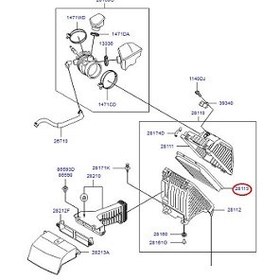 تصویر فیلتر هوا هیوندای سانتافه IX45 