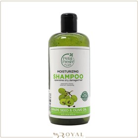 تصویر شامپو تقویت کننده موی خشک 475 میل پتال فرش Petal Fresh Grape Seed And Olive Oil Shampoo For Dry Hair 475ml