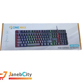 تصویر کیبورد گیمینگ وان مکس مدل OM-G5500 RGB ONE MAX OM-G5500 RGB GAMING KEYBOARD