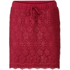 تصویر دامن زنانه اسمارا مدل 348379 گیپور کوتاه سایز ۳۶ تا ۴۸ 