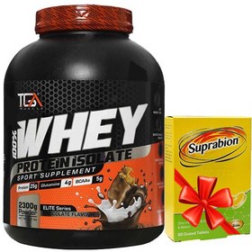 تصویر پودر پروتئین وی ایزوله تی جی ای ماسل 2300 گرمی WHEY ISOLATE