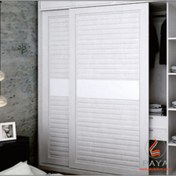 تصویر مکانیزم ریل کمد تاپ لاین توکار فانتونی مدل K023 سایز عرض 240 سانتی متر Wall Wardrobe