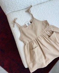 تصویر پیراهن بچگانه لینن هونو مناسب تابستان و بهار 