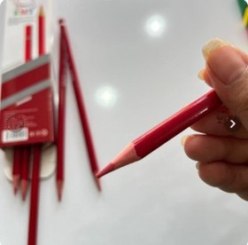 تصویر مداد قرمز سه گوش KMT 