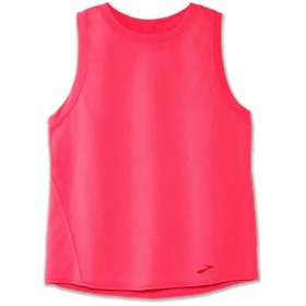 تصویر تاپ ورزشی زنانه بروکس مدل Brooks Women's Distance Tank Top|صورتی 