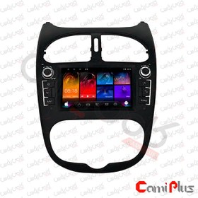 تصویر مانیتور اندروید فابریک پژو 206 مدل 8 اینچی مدل P250 Car Multimedia Android 206 7 Inch P250