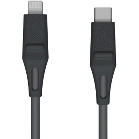 تصویر کابل شارژ و تبدیل USB-C به لایتنینگ STM مدل DUX طول 1.5 متر 