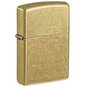 تصویر فندک اورجینال بنزینی زیپو مدل Zippo 48267 REGULAR STREET BRASS 48267 REGULAR STREET BRASS