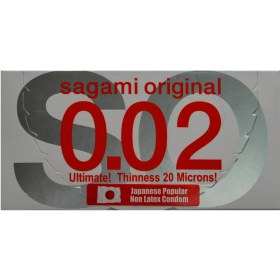 تصویر کاندوم 0.02 سایز نرمال ساگامی 2 عدد ا Sagami Original 0.02 Sagami Original 0.02