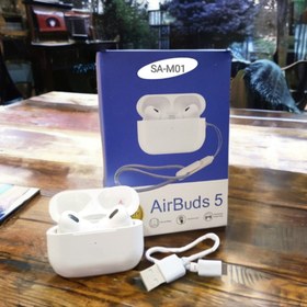 تصویر ایرپاد بلوتوثی مدل SA-Mo1 Airpodspro airbuds5 ا545 - سفید 