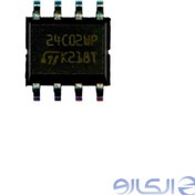 تصویر آی سی 8 پین 24C02-SOP8 ایپرام پشت آمپر و سیستم صوتی یونیت ایموبلایزر ماشین پراید 
