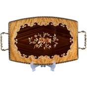 تصویر سینی چوبی معرق کد BO03 