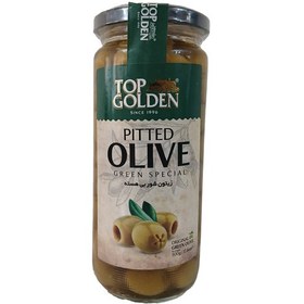 تصویر زیتون شور بی هسته TOP GOLDEN تاپ گلدن 500 گرمی 