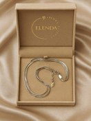 تصویر دستبند زنانه پنج رج نقره ایتالیایی اصل شیک و مدرن عیار ۹۲۵ 