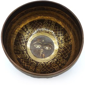 تصویر کاسه تبتی دستساز نپالی 18cm 