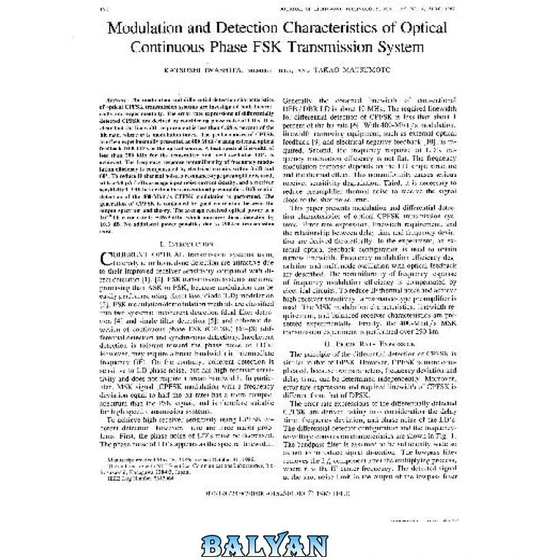 خرید و قیمت دانلود کتاب ieee jlt Modulation and detection ...