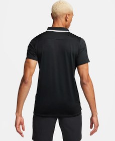 تصویر پلوشرت تنیس مردانه نایک NikeCourt Advantage Dri-FIT- مشکی 