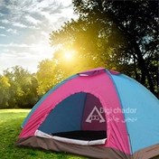 تصویر چادر مسافرتی کمپ ۶ نفره عصایی وزن ۱.۷۳ کیلوگرم 