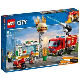 تصویر لگو سری شهری مدل ماشین آتش نشان LEGO City Fire Fighting Operation 60214 