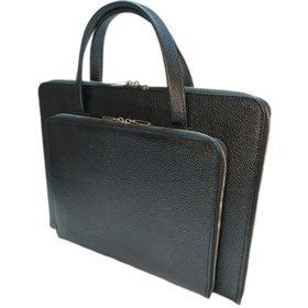 تصویر کلاسور دسته دار فلوتر مشکی 