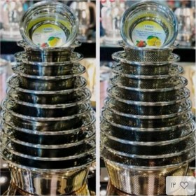 تصویر آبکش لگن 11 پارچه یونیک 