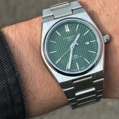 تصویر ساعت مچی مردانه طرح تیسوت PRX - نقره‌ای سفید 