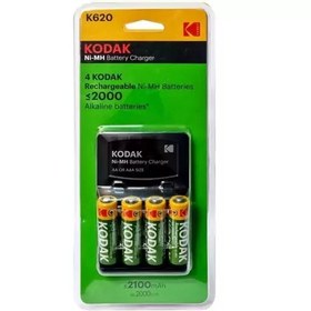 تصویر شارژر باتری چهارتایی جا باتری کداک kodak K620 